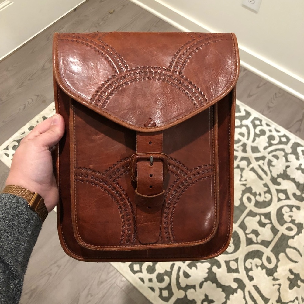 Handmade leather purse